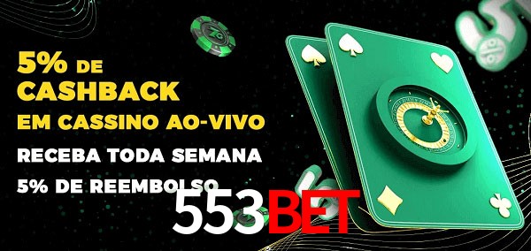 Promoções do cassino ao Vivo 553bet